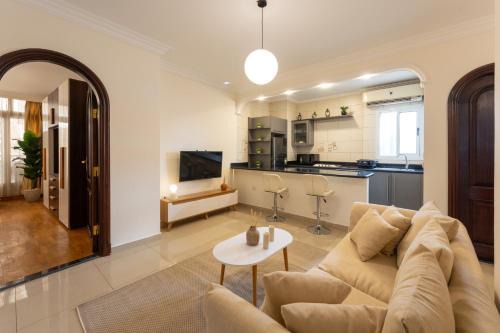 Gezira Apartment | Central Japandi Style One-Bedroom Apartment in Zamalek