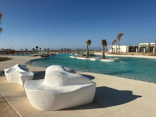 Alexandria - Mediterranean Coast House | Comfort cabin sea view & lagoon in D-bay I Beach Access Included