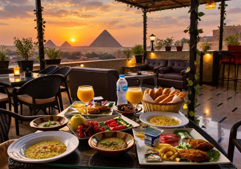 Kafrat al Jabal Hotel | Dendera palace pyramids view
