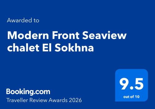 Ras Sudar Apartment | Modern Front Seaview chalet El Sokhna