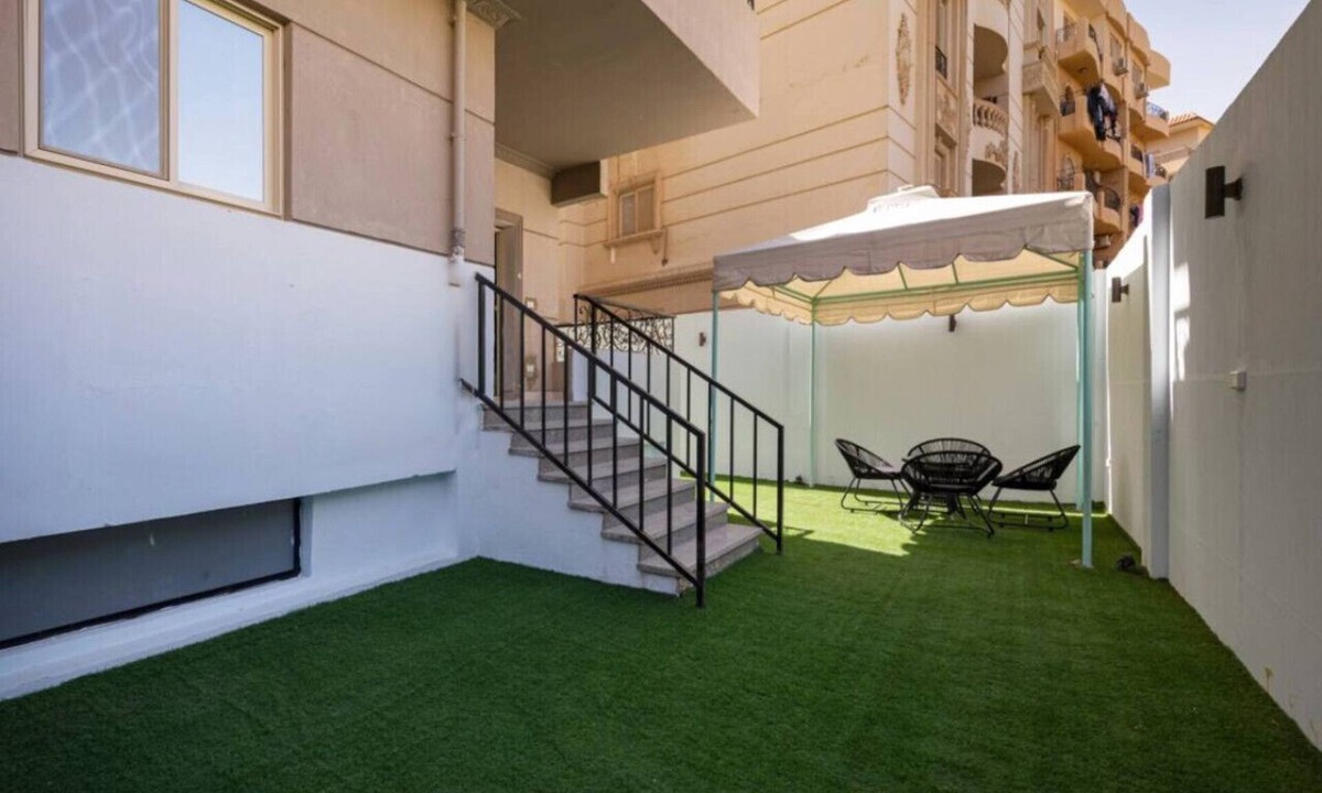 New Cairo Apartment | Modern Studio with Private Garden and Retro Charm in New Cairo