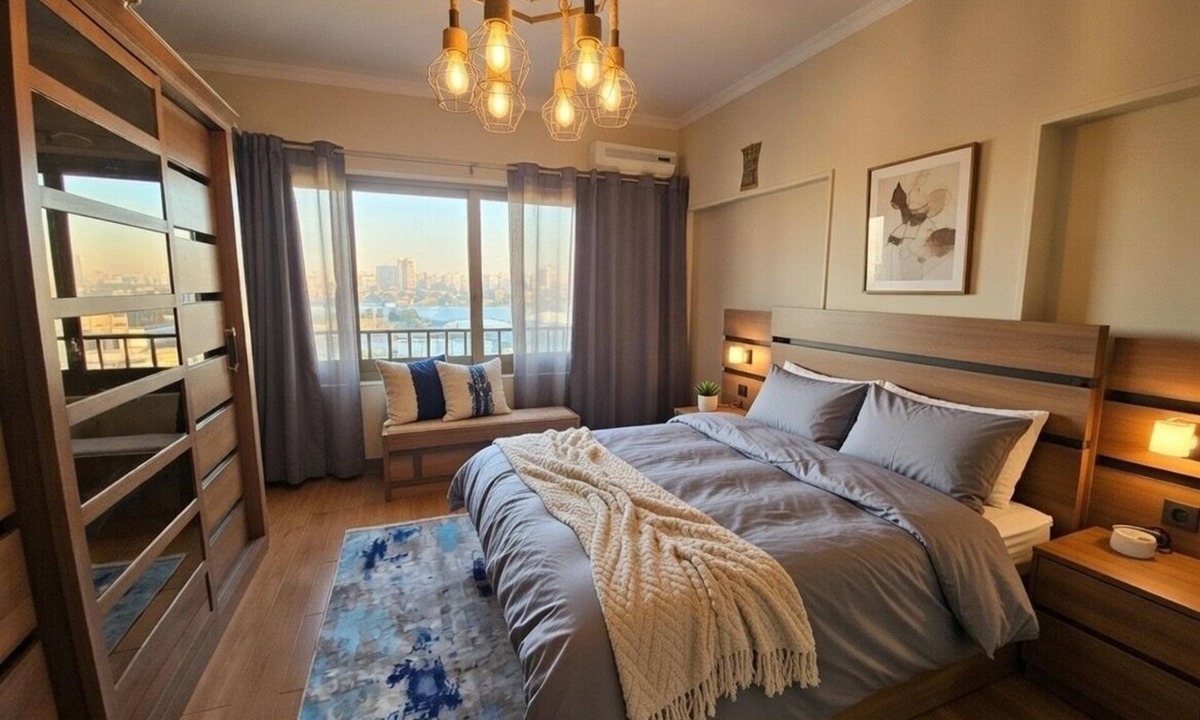 Giza Apartment | Panoramic Nile and Pharaonic Village View-1st Line