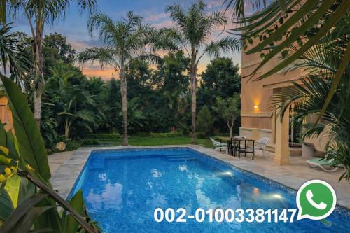 6th of October City Villa | Royal Mansion with private pool in sheikh zayed Compound families