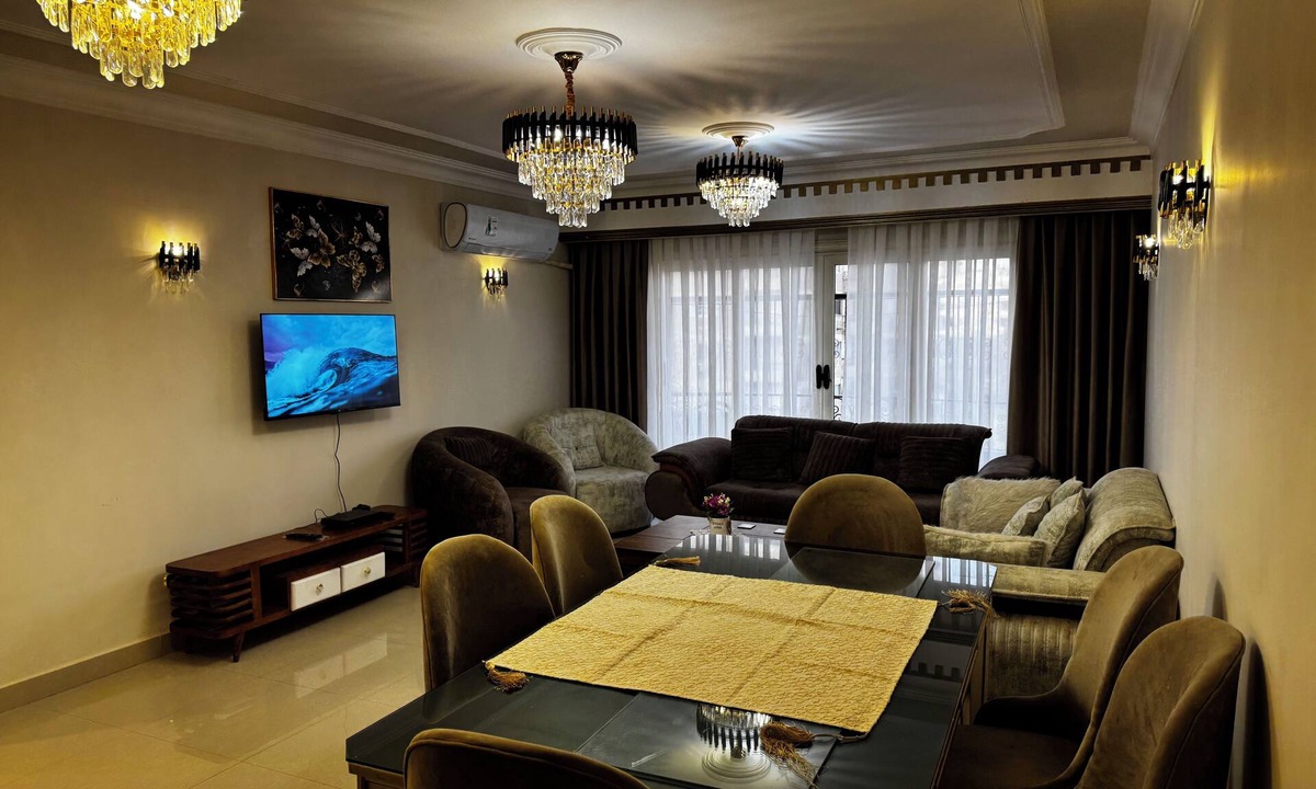 Nasr City Apartment | Stylish 3-bedroom apartment with AC in Nasr city, Near to Cairo Airport