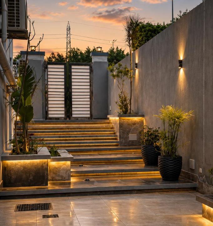 Sheikh Zayed City Apartment | v1Relaxing Modern Stay with Private Garden, Sheikh Zayed city