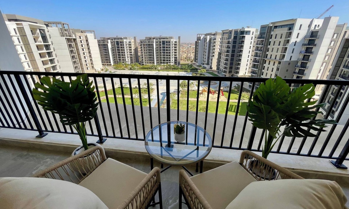 Sheikh Zayed City Apartment | ZED Park Skyline 3BR w/Huge Terrace & City View