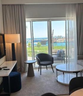 Sidi Abd El-Rahman Apartment | Amazing one bedroom address beach hotel full sea view