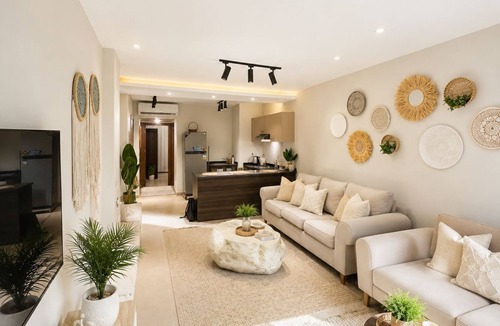 Arba'een Apartment | Chic Stays - Boho 2BR Lagoon View - Azha Pavo