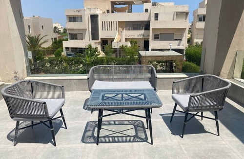 Sidi Abd El-Rahman Ski Chalet | Senior 3BR Chalet with Roof hacienda bay