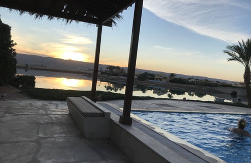 El Gouna Villa | Large villa with a heated pool right on the lagoon beach, featuring its own swimming dock