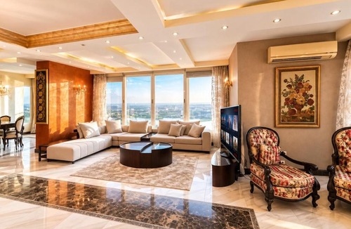 Maadi Apartment | Nile Front 3BR Maadi Balcony & Stunning Views Jacuzzi in Select Units