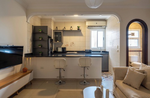 Gezira Condo | Quiet Japandi 1-Bedroom Apt - Prime Zamalek