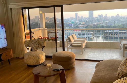 Downtown Cairo Apartment | Stylish 3BR Apartment with Stunning Nile View