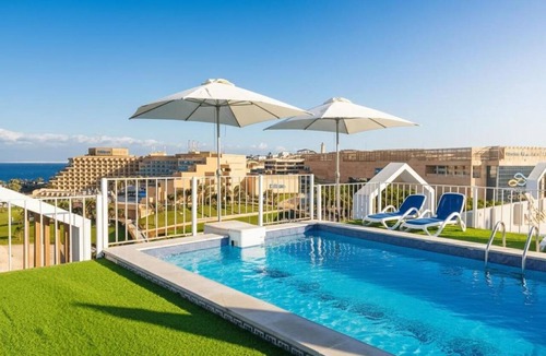 Corniche Road-Dahar Apartment | stylish gray apartment sea view 201