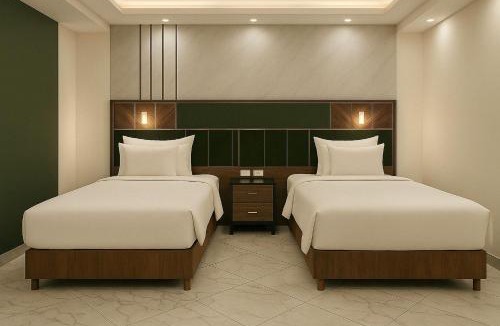 Al-Manasrah Ski Chalet | Tranquil Chalet Retreat in Port Said with City Views