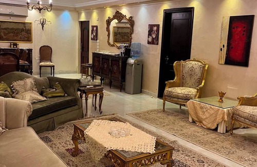 Agouza Apartment | Vintage 2-Bedroom Apartment with AC & Large Balcony in Giza