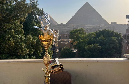 Al Haram House | Watch the Great Pyramids of Giza glow at golden sunset from our rooftop terrace.
