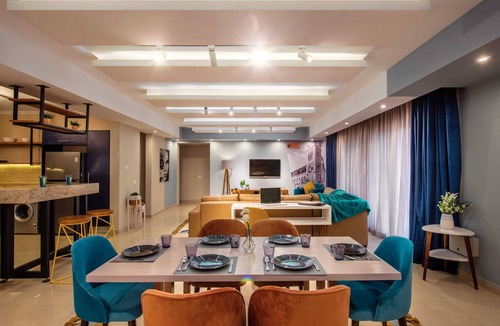 Heliopolis Apartment | Xuru Stays I Waterfront Designer 2BR - 5 min to Airport