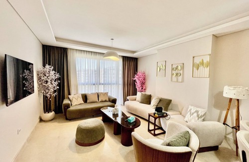 Sheikh Zayed City Apartment | ZED Park Skyline 3BR w/Huge Terrace & City View