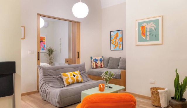 Funky 2-bedroom apartment with AC in vibrant Downtown Cairo