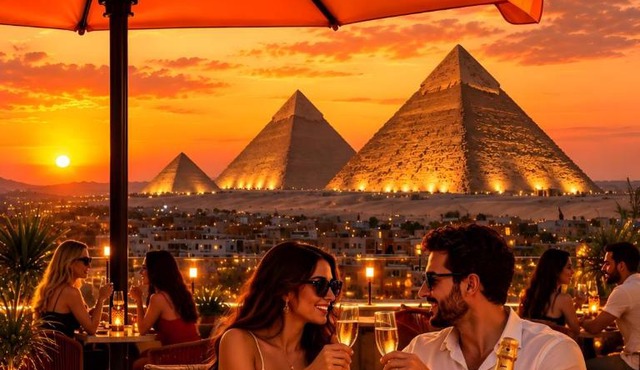 Mirage pyramids view inn in Cairo