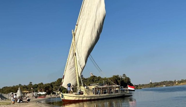 Nubian sailing boat in Aswan