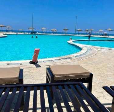 See view Chalet 3 bedrooms Doaa elsmaa north cost stand alone 1 Ac 2 fans for family only