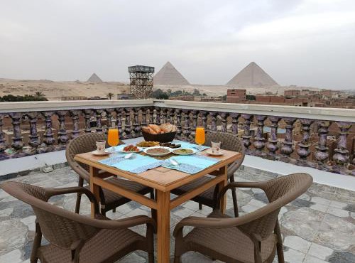 Sky pyramids view