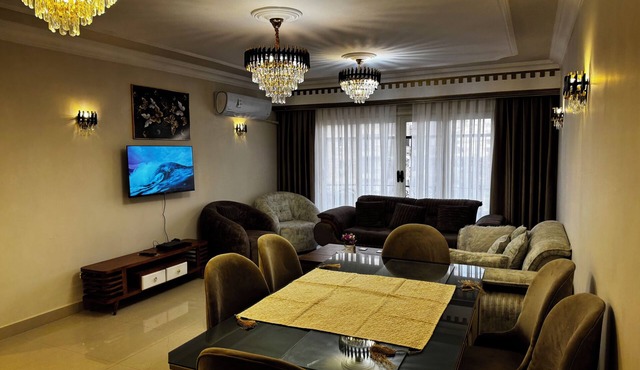 Stylish 3-bedroom apartment with AC in Nasr city, Near to Cairo Airport