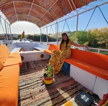 Taha nubian boat in Jazīrat Aswān