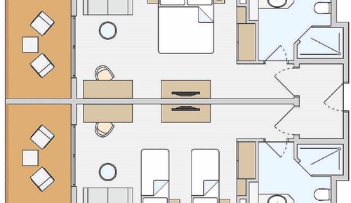 Family Double Room, Connecting Rooms (Classic Triple Use)