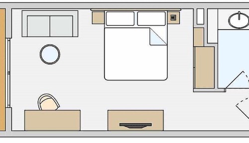Classic Double Room Single Use, Sea View