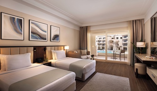 Premium Double or Twin Room, Balcony, Pool View