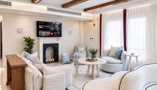 Three-Bedroom Premium Apartment with Balcony