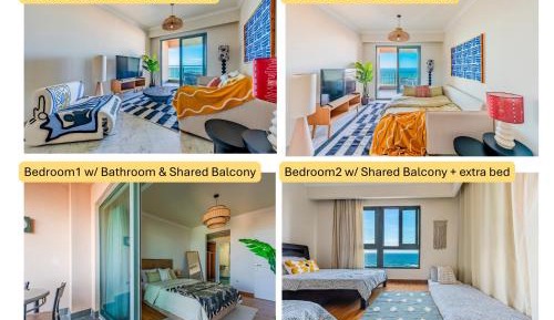 Two-Bedroom Apartment with Balcony and Sea View