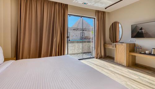 Deluxe Family Room with Pyramids and Pool View