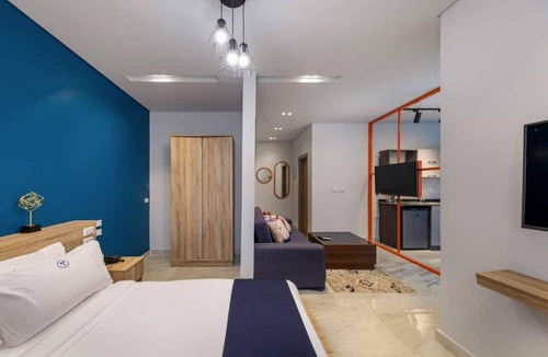New Cairo Apartment | Modern Studio with Private Garden and Retro Charm in New Cairo