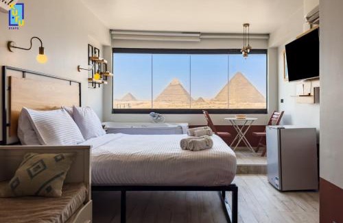 Al Haram Apartment | Jacuzzi Studio By The Historic Pyramids Apt4