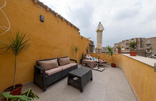Agouza Apartment | Beautiful Room in with terrace - shared apartment