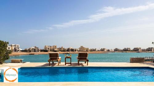 El Gouna Villa | Heated Pool 4BR Villa, Lagoon Front, Ancient Sands - OllyStays