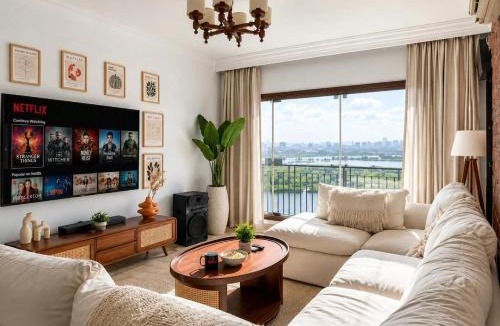 Cairo Apartment | The Nile Horizon Luxury Duplex w Panoramic View