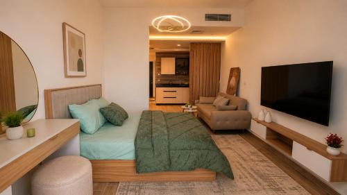 Marina El Alamein House | Luxury Sea and lagoon View Studio - New Alamein Tower - code 32