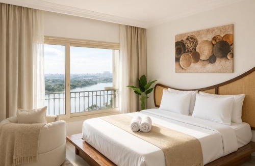 Cairo Apartment | The Nile Horizon Luxury Duplex w Panoramic View