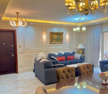 Cairo Apartment | Ultra Luxury 3BR with Pools ,Sports ,Dining in Gated compound, Close to all sites