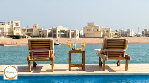 El Gouna Villa | Heated Pool 4BR Villa, Lagoon Front, Ancient Sands - OllyStays
