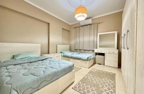 Nasr City Apartment | Bright 3BR Nasr City Stay Balcony and BBQ