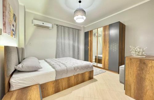 Nasr City Apartment | Bright 3BR Nasr City Stay Balcony and BBQ