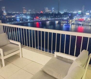 Downtown Cairo Apartment | Stylish 3BR Apartment with Stunning Nile View