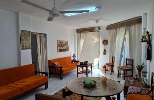 Ras Sudar Ski Chalet | 2 bedroom challet with private garden at Riviera beach resort Ras Sudr,Families only