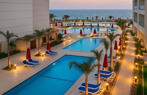 Al-Manasrah Ski Chalet | Luxurious Chalet with Ocean Views in Porto Said Resort